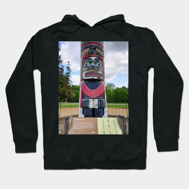 Totem pole in Virginia waters Hoodie by fantastic-designs